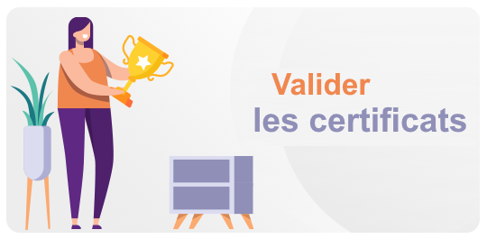 Certificate validation - Course page